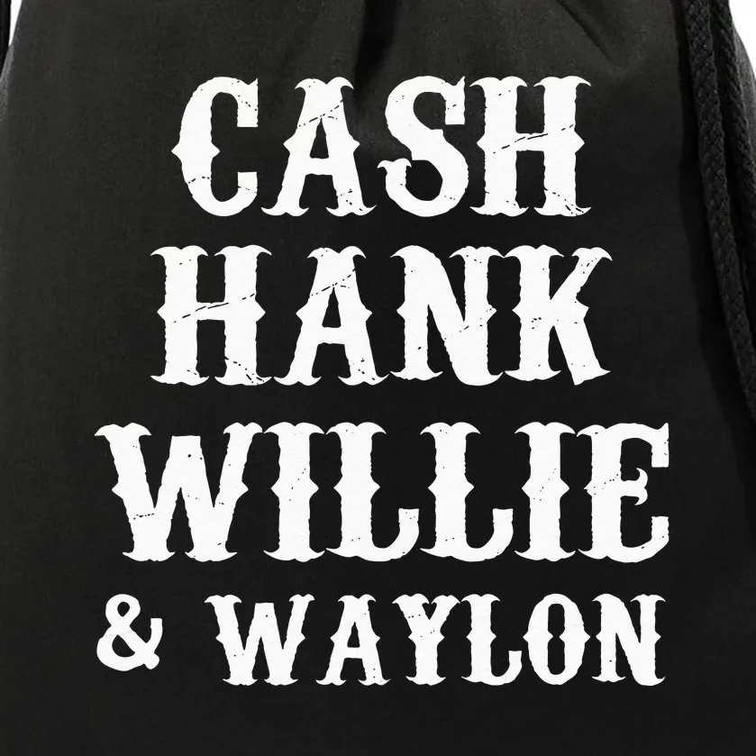 Cash Hank Willie Country Music Drawstring Bag