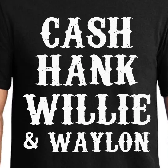 Cash Hank Willie Country Music Pajama Set