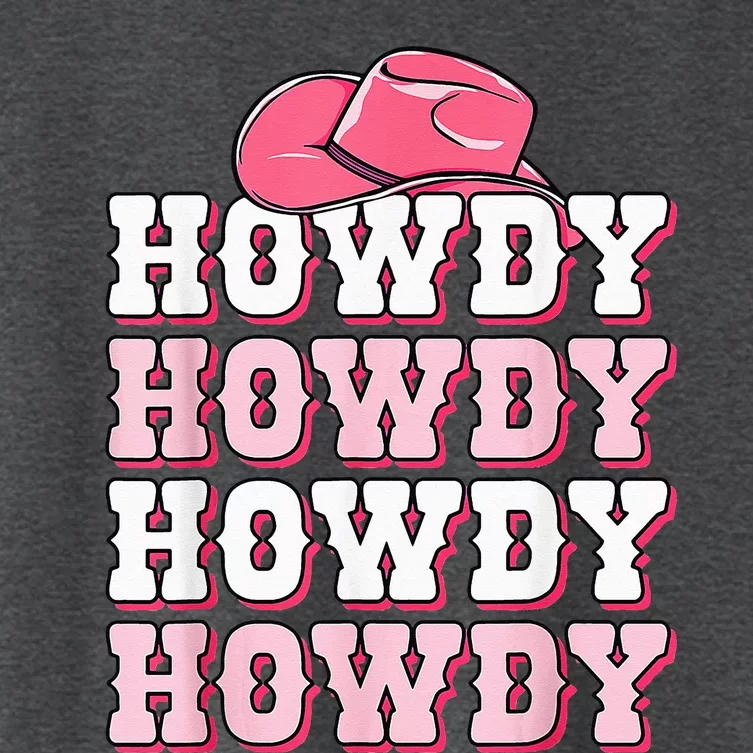 Cute Howdy Western Country Cowgirl Texas Rodeo Women's Crop Top Tee