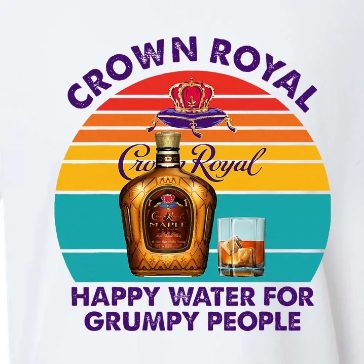 Crownroyal Happy Water For Grumpy People Retro Apparel Sueded Cloud Jersey T-Shirt