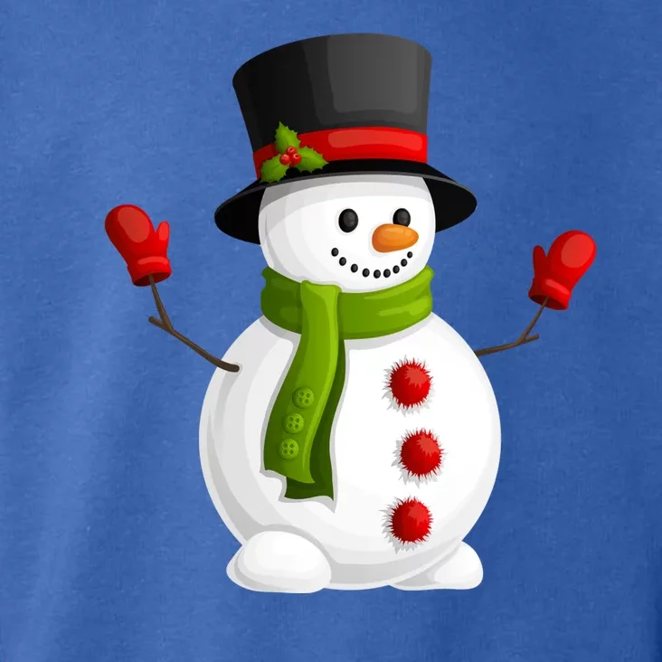 Cute Happy Winter Snowman Toddler Hoodie