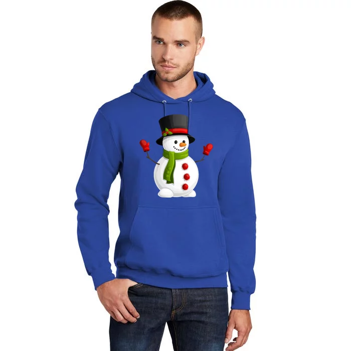 Cute Happy Winter Snowman Tall Hoodie