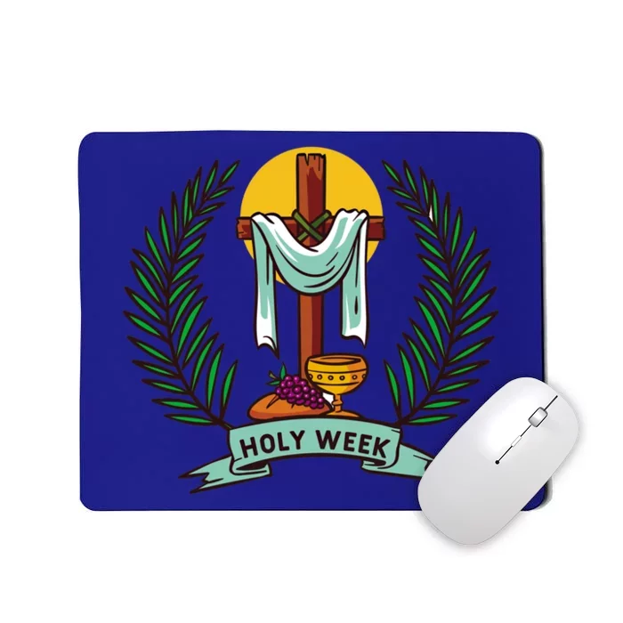 Christian Holy Week Cross Jesus Happy Easter Day Meaningful Gift Mousepad