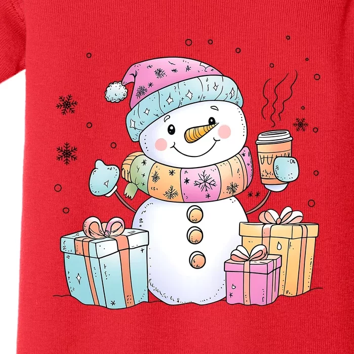 Christmas Holiday Xmas Snowman Matching Team Baby Bodysuit