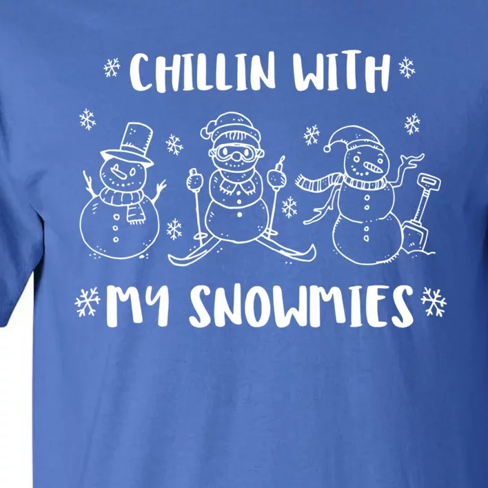 Christmas Holidays Xmas Chillin With My Snowmies Gift Tall T-Shirt