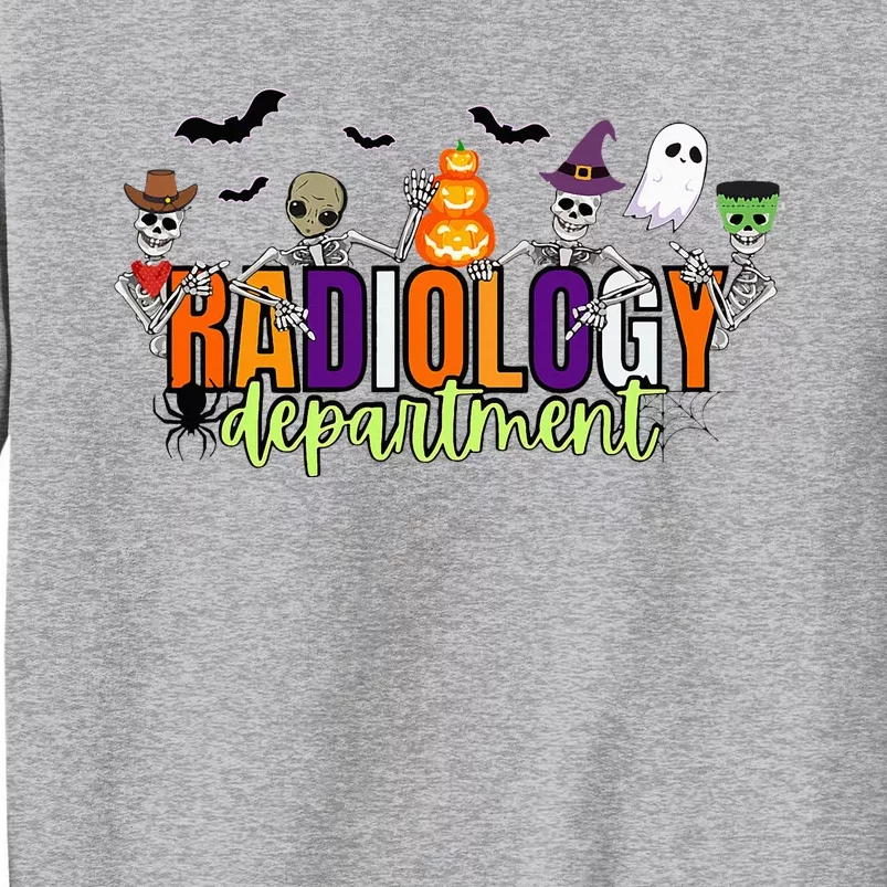 Cute Halloween Xray Tech Radiology Spooky Season Tall Sweatshirt