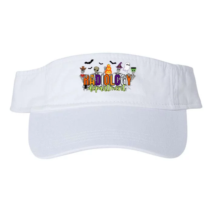 Cute Halloween Xray Tech Radiology Spooky Season Valucap Bio-Washed Visor