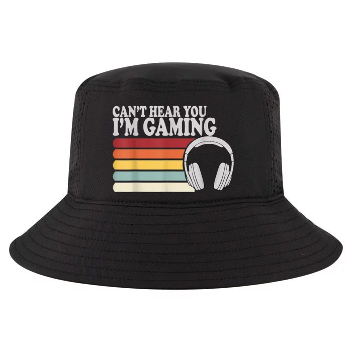 Cant Hear You Im Gaming Headphones Video Game Gamer Cool Comfort Performance Bucket Hat