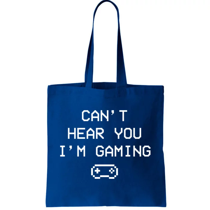 Can't Hear You I'm Gaming Gamepad Vintage Funny Retro Great Gift Tote Bag