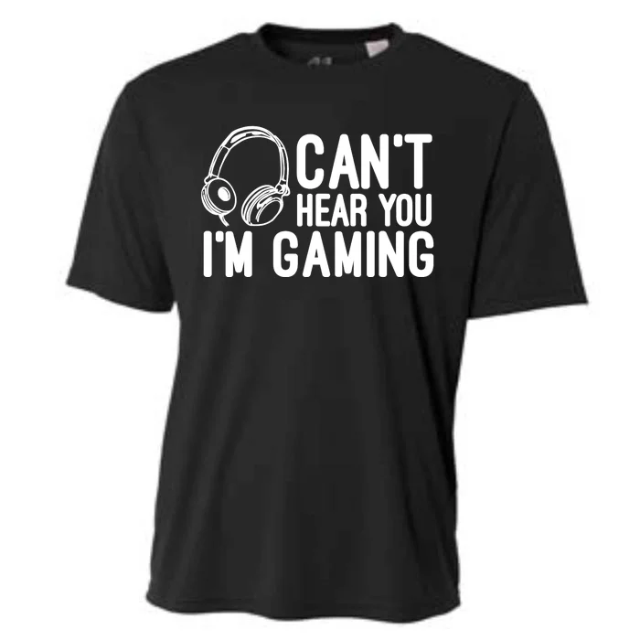 Can't Hear You I'm Gaming Headset Video Games Gamer Cooling Performance Crew T-Shirt