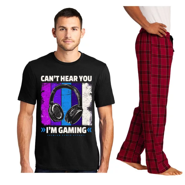 Can't Hear You I'm Gaming Headset Headphones Vintage Gamer Great Gift Pajama Set