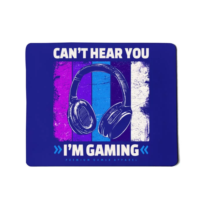 Can't Hear You I'm Gaming Headset Headphones Vintage Gamer Great Gift Mousepad