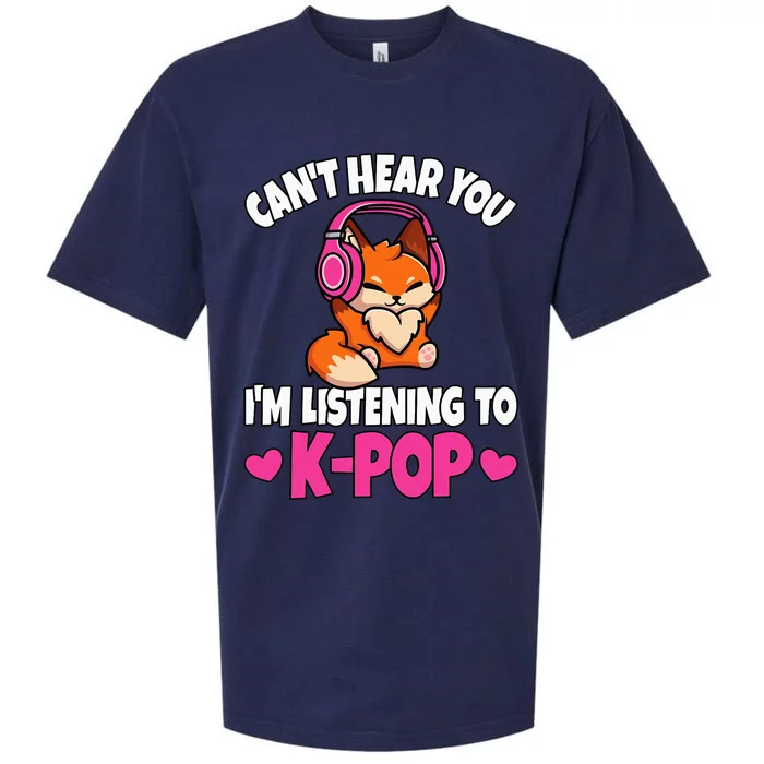 CanT Hear You IM Listening To Kpop Anime Lover Kpop Music Sueded Cloud Jersey T-Shirt