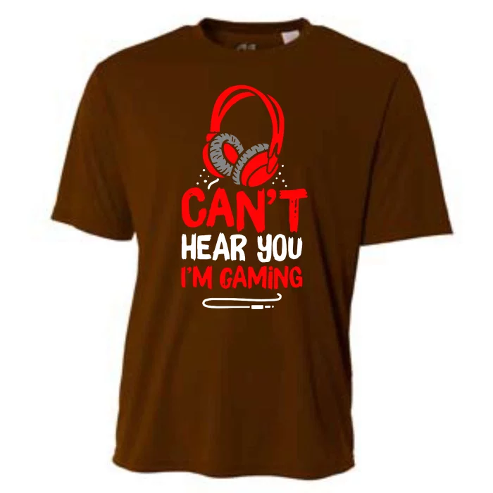 Cant Hear You Im Gaming Cooling Performance Crew T-Shirt