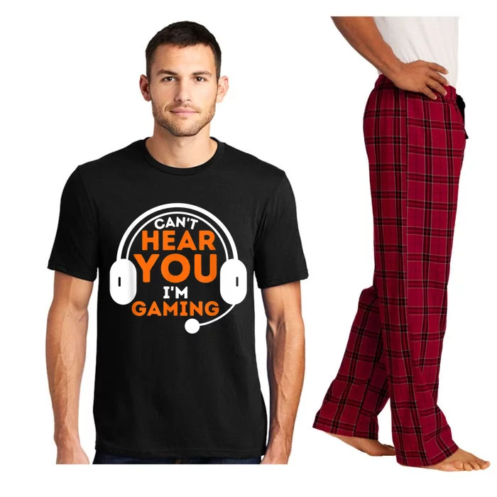 Cant Hear You Im Gaming Funny Video Game Gamer Humor Pajama Set