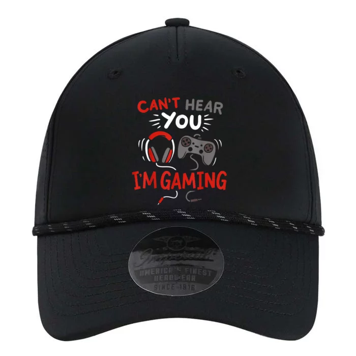 Cant Hear You Im Gaming Funny Gift For Gamers Performance The Dyno Cap