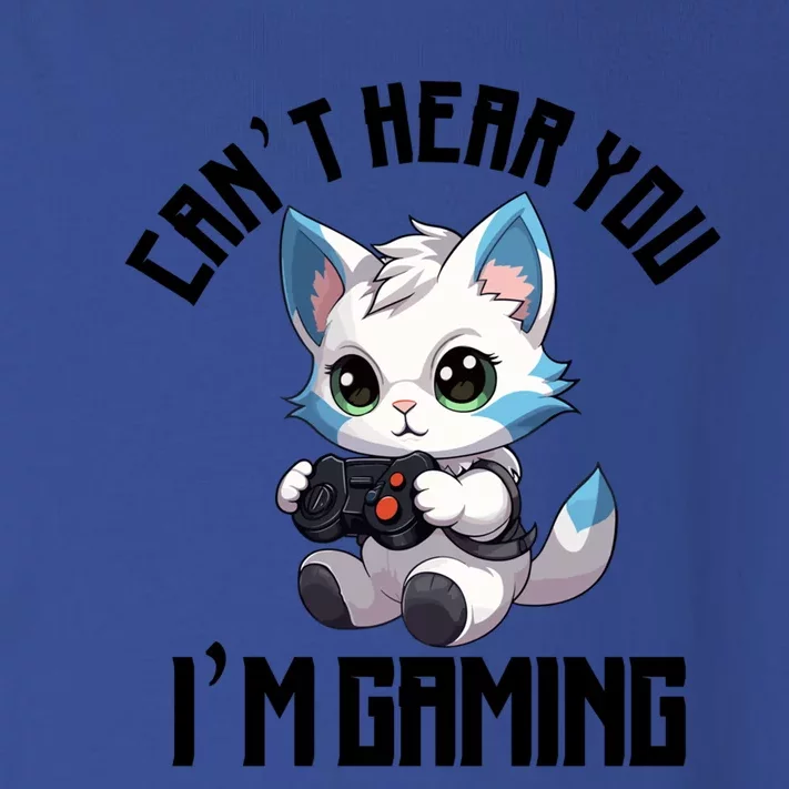 CanT Hear You IM Gaming Cat Gamer Controller Video Games Gift Toddler Long Sleeve Shirt