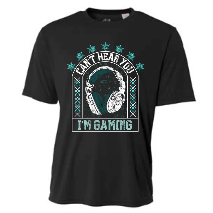 CanT Hear You IM Gaming Headphones Cute Gift Cooling Performance Crew T-Shirt