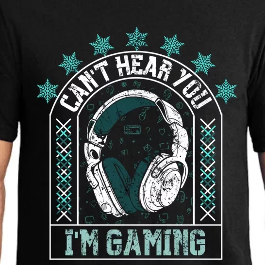 CanT Hear You IM Gaming Headphones Cute Gift Pajama Set