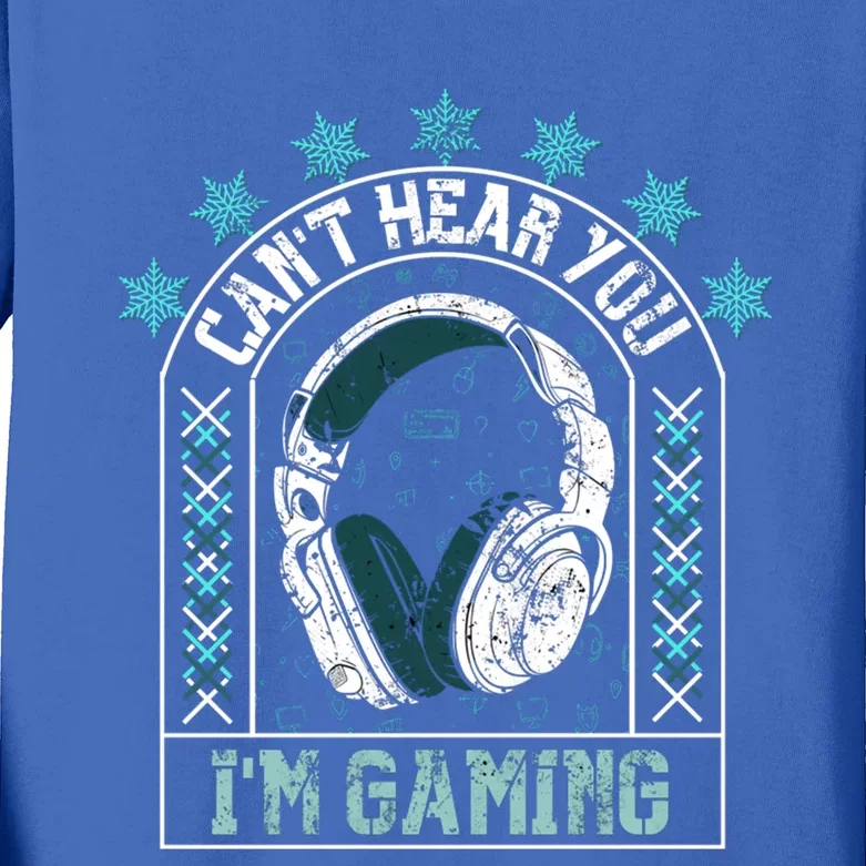 CanT Hear You IM Gaming Headphones Cute Gift Kids Long Sleeve Shirt