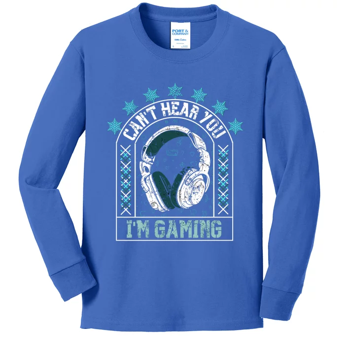 CanT Hear You IM Gaming Headphones Cute Gift Kids Long Sleeve Shirt