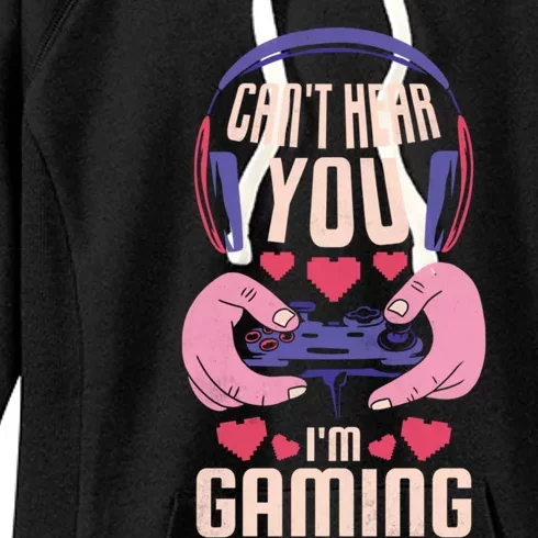 CanT Here You IM Gaming Gamer Gift Women's Fleece Hoodie