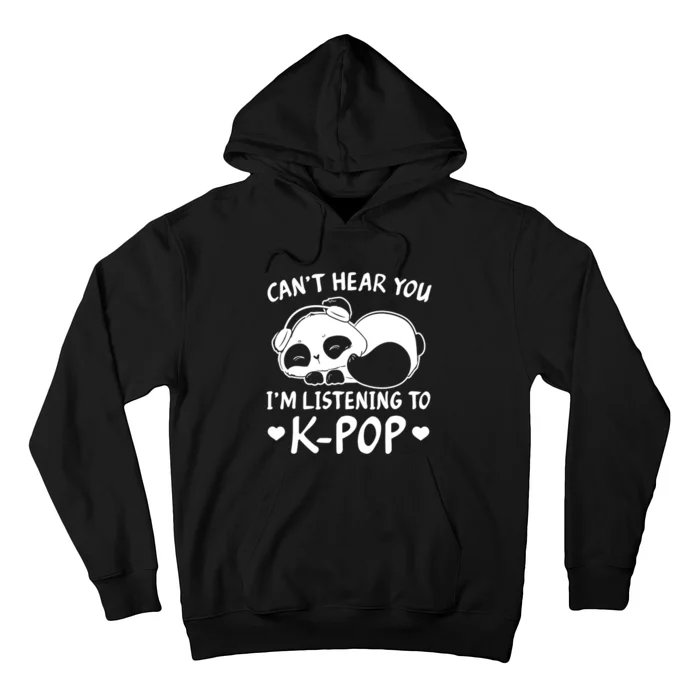 CanT Hear You IM Listening Kpop Rabbit Kpop Merchandise Hoodie