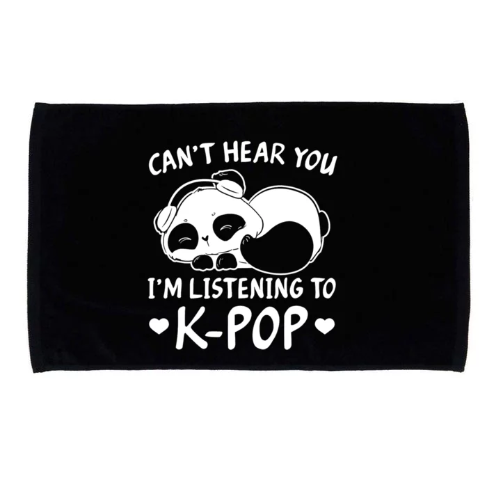 CanT Hear You IM Listening Kpop Rabbit Kpop Merchandise Microfiber Hand Towel