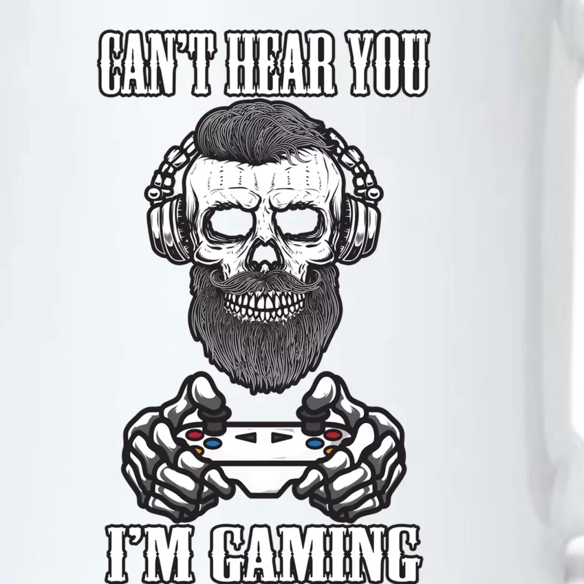 Can't Hear You I'm Gaming Funny Gamer Skull Gift Headset Gift Black Color Changing Mug