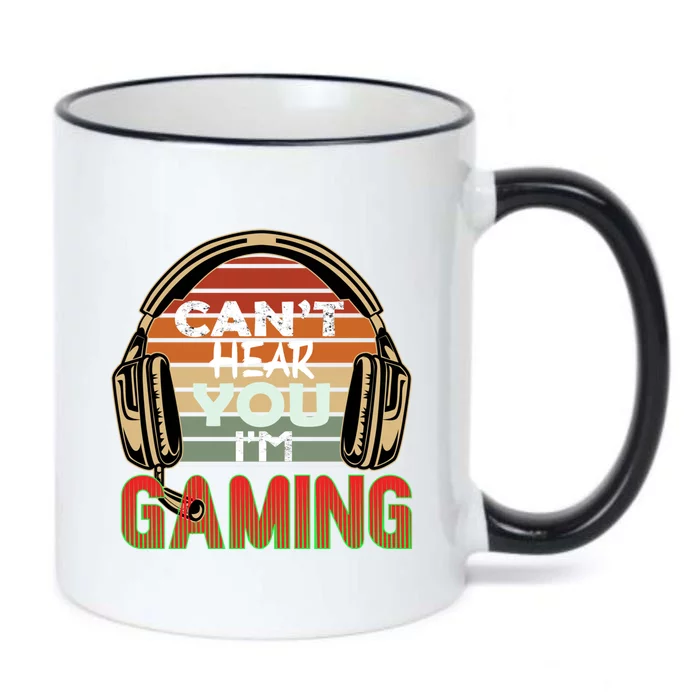 Can't Hear You I'm Gaming Funny Headset Video Games Gamer Cute Gift Black Color Changing Mug