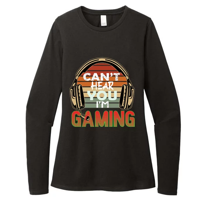 Can't Hear You I'm Gaming Funny Headset Video Games Gamer Cute Gift Womens CVC Long Sleeve Shirt