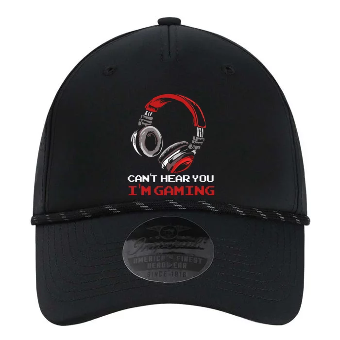 Cant Hear You Im Gaming Gamer Assertion Gift Idea Performance The Dyno Cap