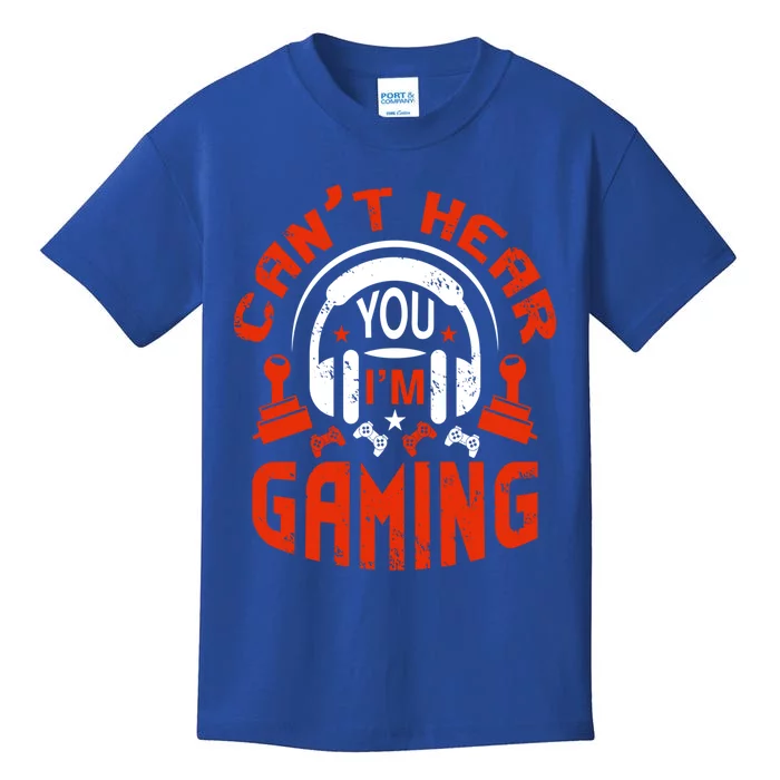 Can't Hear You I'm Gaming Funny Video Gamer Vintage Gift Kids T-Shirt