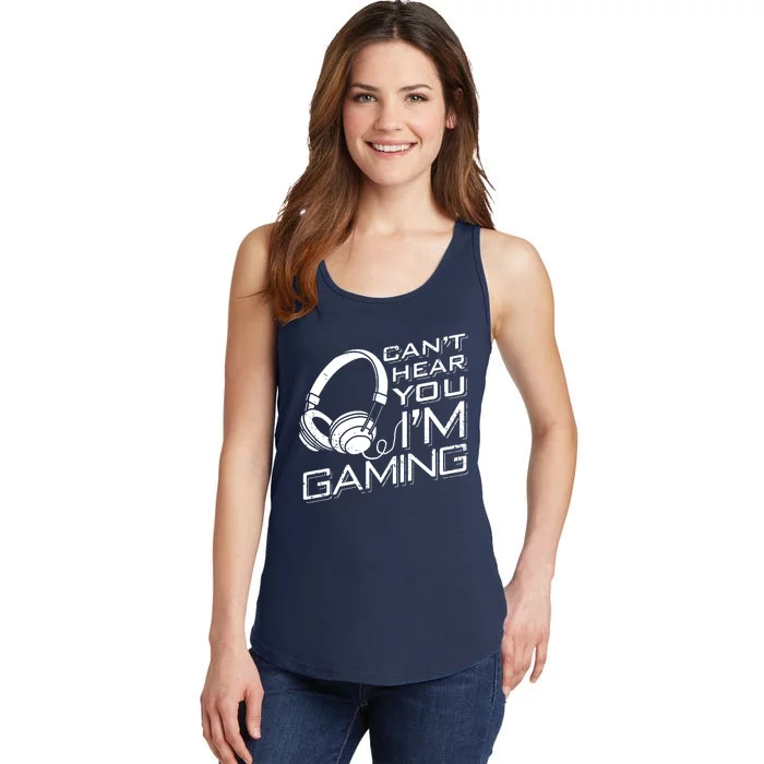 CanT Hear You IM Gaming Ladies Essential Tank