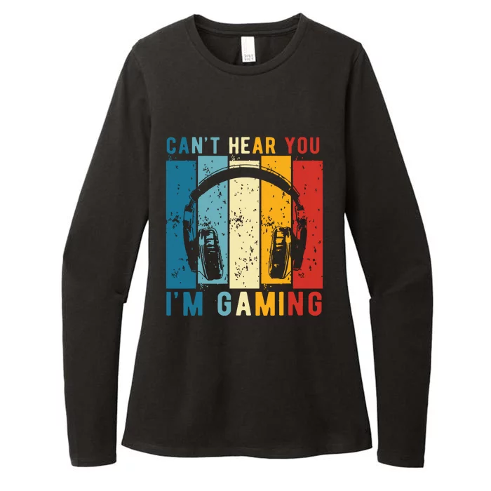 Cant Hear You Im Gaming Funny Gamer Womens CVC Long Sleeve Shirt