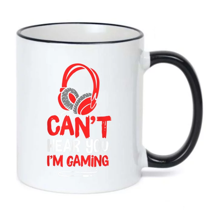 Cant Hear You Im Gaming Black Color Changing Mug