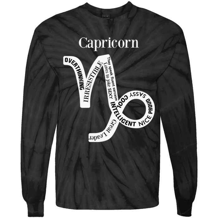 Capricorn Horoscope Zodiac Facts Traits Rules Astrological Tie-Dye Long Sleeve Shirt