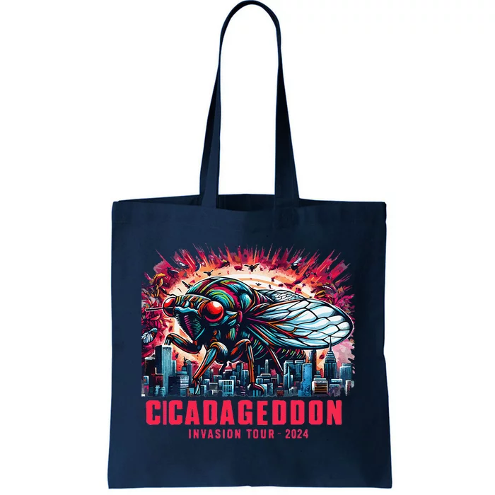 Cicadageddon Invasion 2024 Back Brood Xix & Xiii Tote Bag