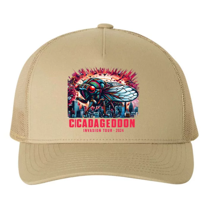 Cicadageddon Invasion 2024 Back Brood Xix & Xiii Yupoong Adult 5-Panel Trucker Hat