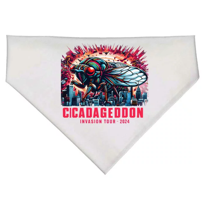 Cicadageddon Invasion 2024 Back Brood Xix & Xiii USA-Made Doggie Bandana