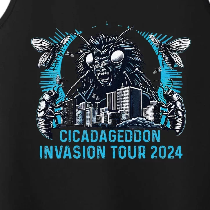 Cicadageddon Invasion 2024 Back Brood Xix & Xiii Performance Tank