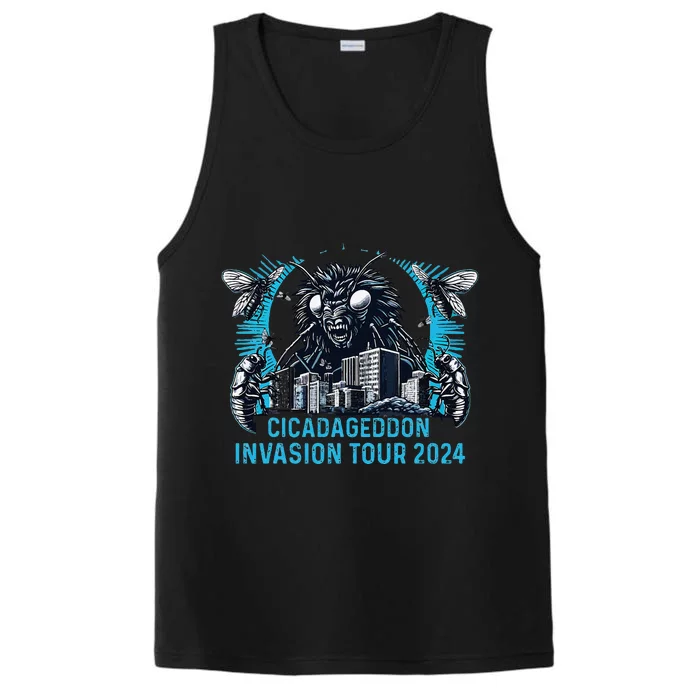 Cicadageddon Invasion 2024 Back Brood Xix & Xiii Performance Tank