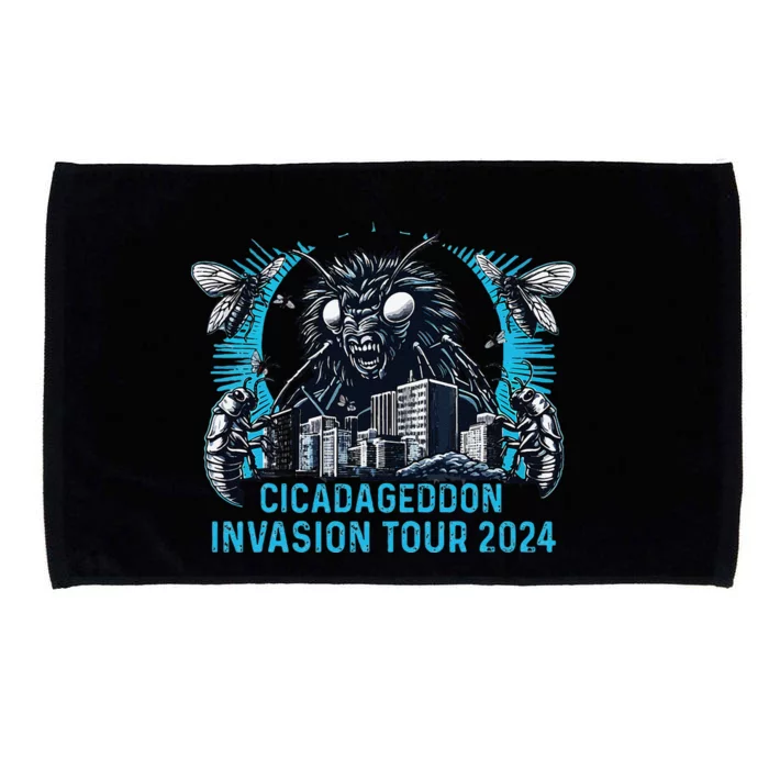 Cicadageddon Invasion 2024 Back Brood Xix & Xiii Microfiber Hand Towel