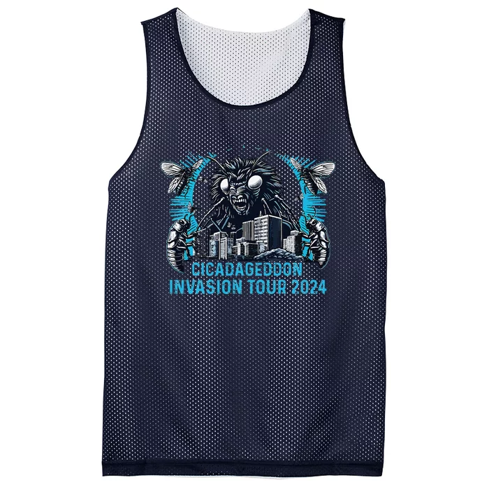 Cicadageddon Invasion 2024 Back Brood Xix & Xiii Mesh Reversible Basketball Jersey Tank