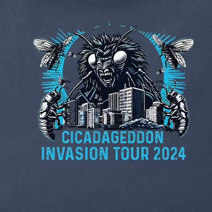 Cicadageddon Invasion 2024 Back Brood Xix & Xiii Zip Tote Bag