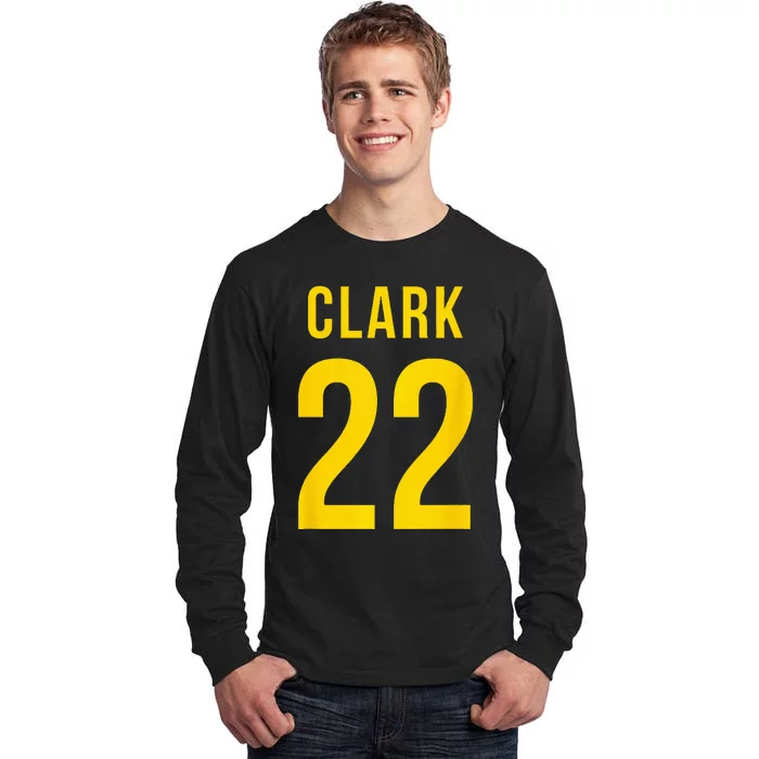 Clark Ind 22 Shirsey Indiana Basketball Tall Long Sleeve T-Shirt