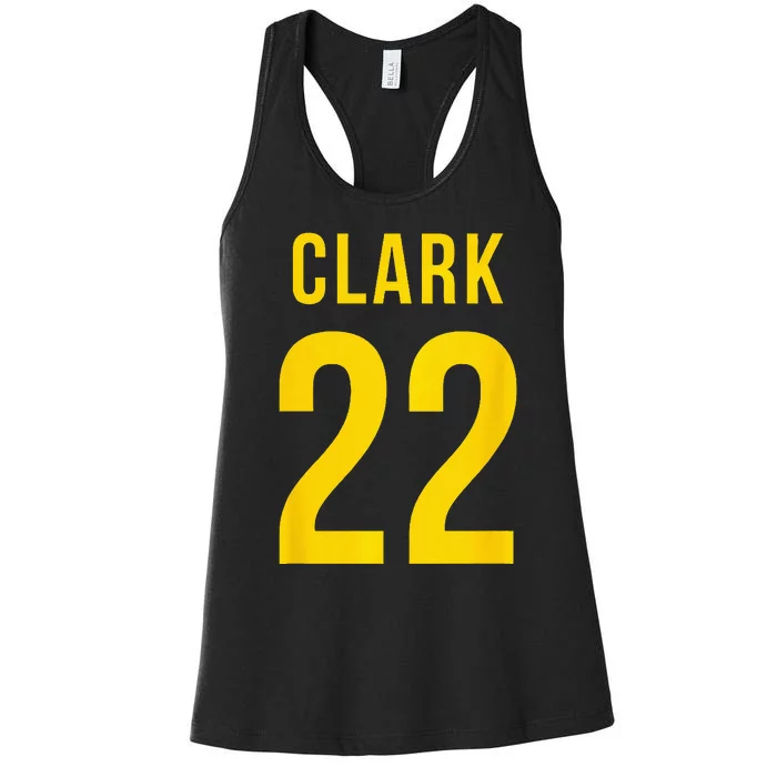 Clark Ind 22 Shirsey Indiana Basketball Women's Racerback Tank