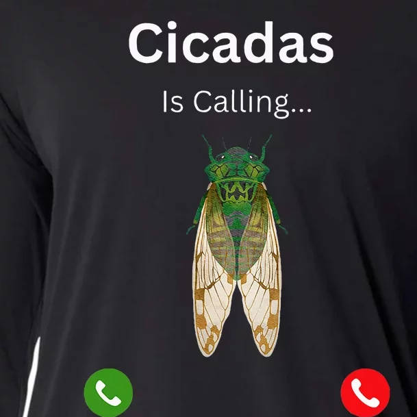 Cicadas Invasion 2024 Cicadas Is Caling Funny Cicada Cooling Performance Long Sleeve Crew