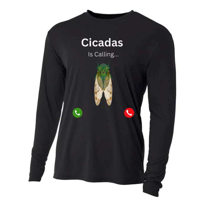 Cicadas Invasion 2024 Cicadas Is Caling Funny Cicada Cooling Performance Long Sleeve Crew