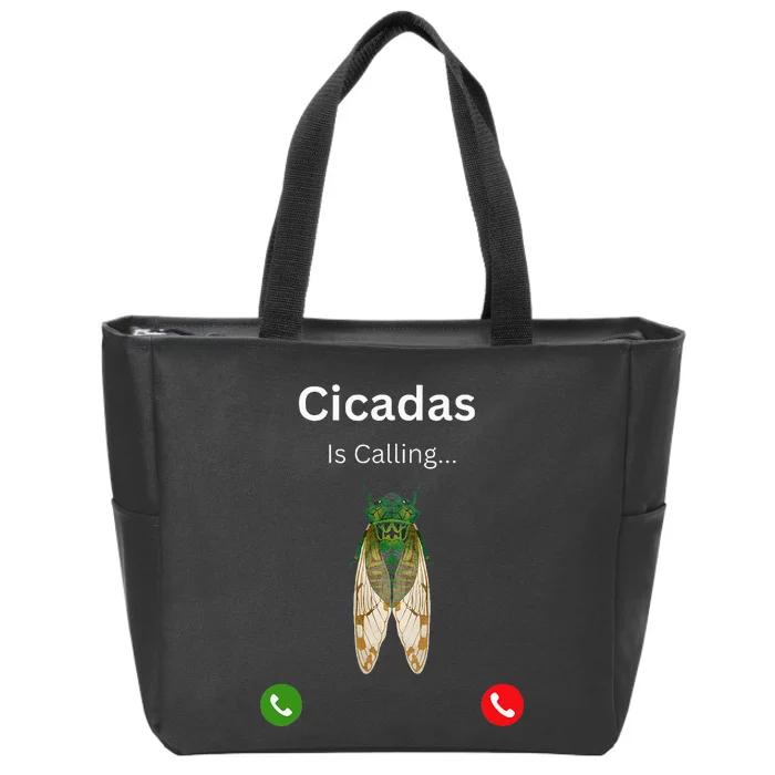 Cicadas Invasion 2024 Cicadas Is Caling Funny Cicada Zip Tote Bag